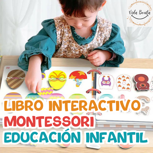Busy Book - Libro interactivo Montessori [PARA NIÑOS DE 1 A 9 AÑOS DE EDAD]G